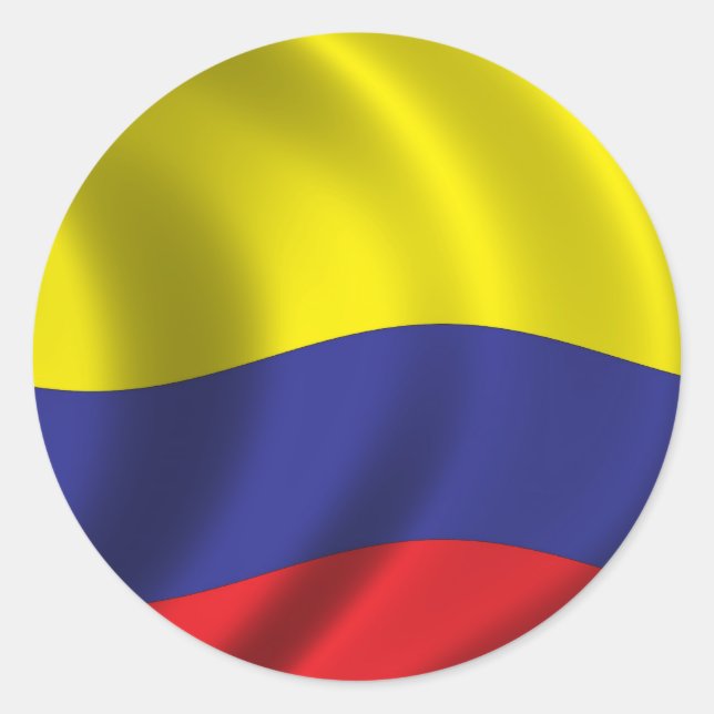 Adesivo Bandeira da Colômbia (Frente)