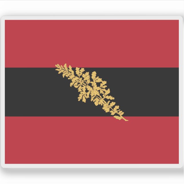 Adesivo Bandeira da Confederação Alemã (1815-48 e 1850-66) (Frente)