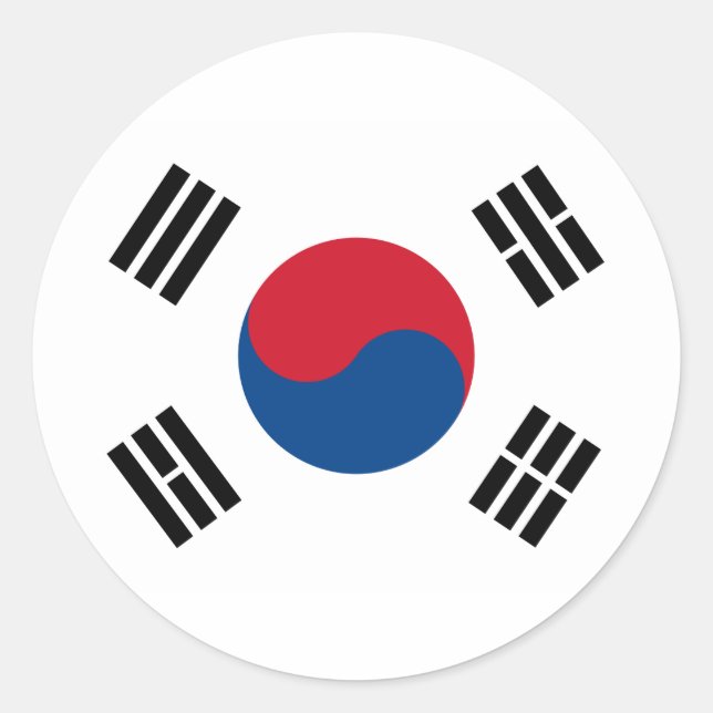Adesivo Bandeira da Coreia do Sul (Frente)