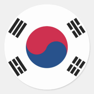 Adesivo Bandeira da Coreia do Sul