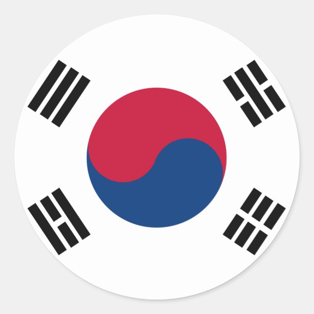 Adesivo Bandeira da Coreia do Sul (Frente)