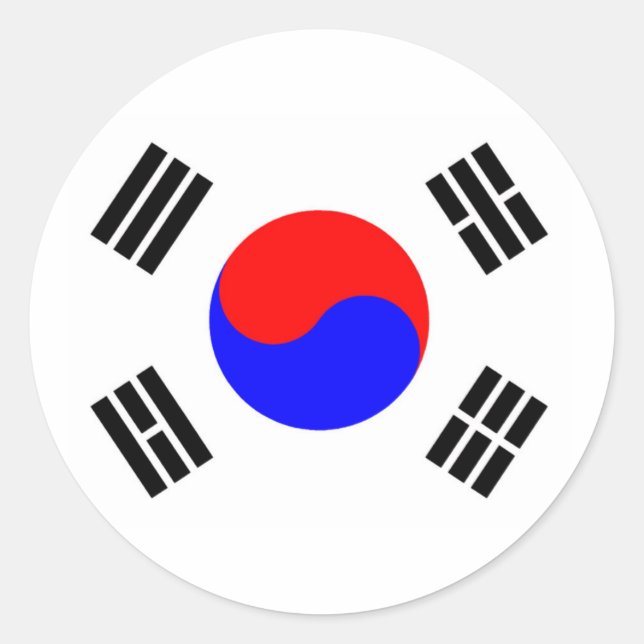 Adesivo Bandeira da Coreia do Sul (Frente)