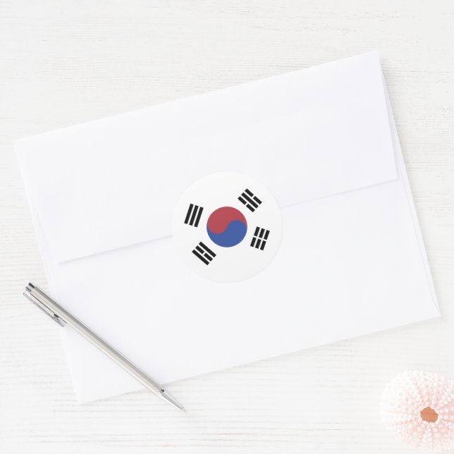 Adesivo Bandeira da Coreia do Sul (Envelope)