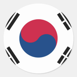 Adesivo Bandeira da Coreia do Sul