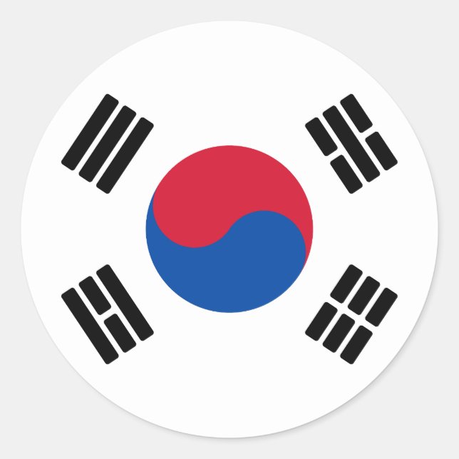 Adesivo Bandeira da Coreia do Sul (Frente)