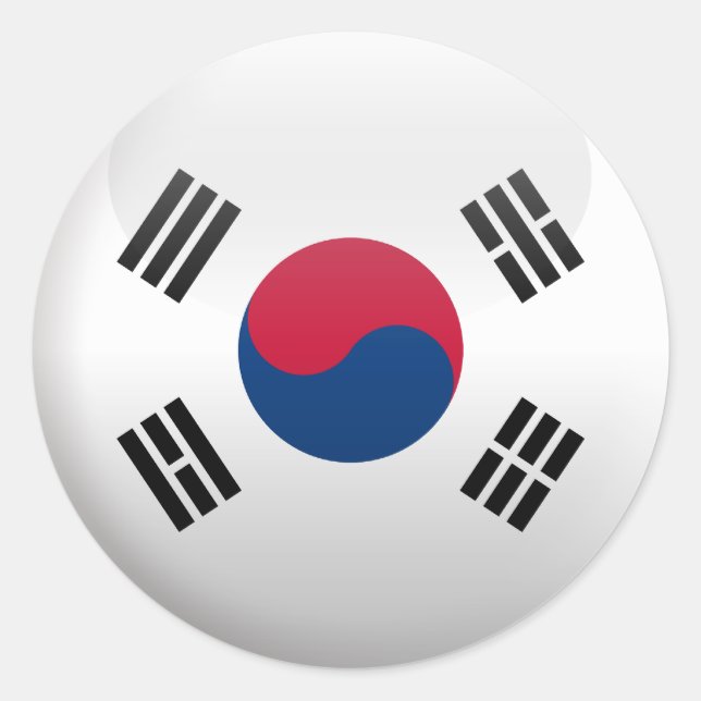 Adesivo Bandeira da Coreia do Sul (Frente)
