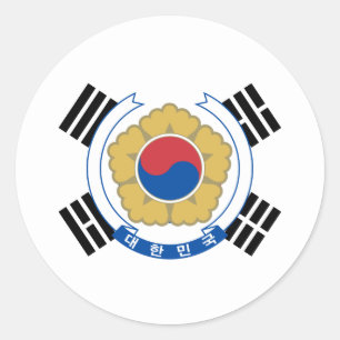 Adesivo Bandeira da Coreia do Sul e Emblem, Bandeira da Co