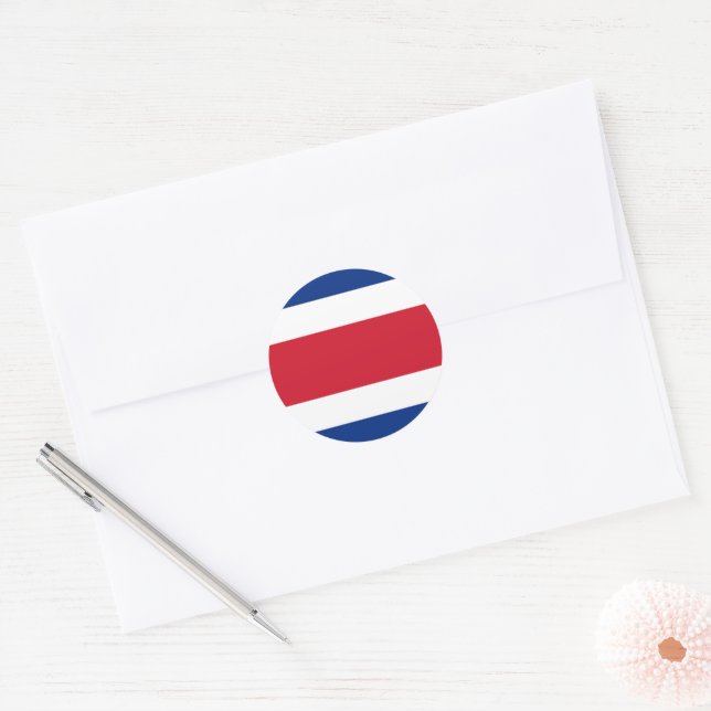 Adesivo bandeira da Costa Rica (Envelope)
