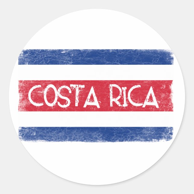 Adesivo bandeira da Costa Rica (Frente)