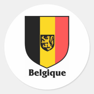 Adesivo Bandeira da crista/Bélgica de Belgique