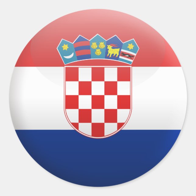 Adesivo Bandeira da Croácia (Frente)