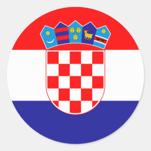 Adesivo Bandeira da Croácia (croata)