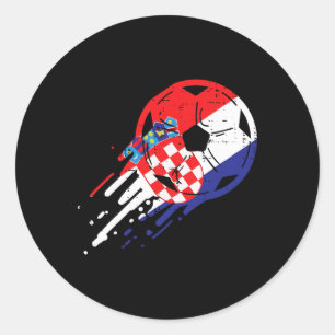 Adesivo Bandeira da Croácia Torcedor de Futebol Croata Hom