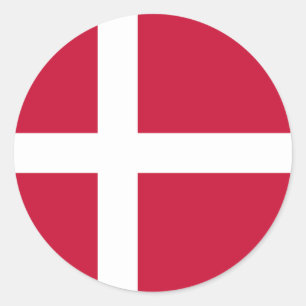 Adesivo Bandeira da Dinamarca