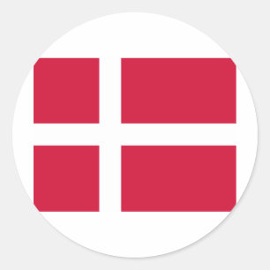 Adesivo Bandeira da Dinamarca Design