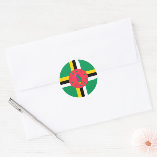 Adesivo Bandeira da Domínica