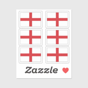 Adesivo Bandeira da England Collection pack de 6