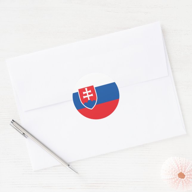 Adesivo Bandeira da Eslováquia (Envelope)