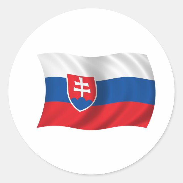 Adesivo Bandeira da Eslováquia (Frente)