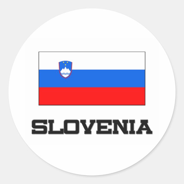 Adesivo Bandeira da Eslovênia (Frente)