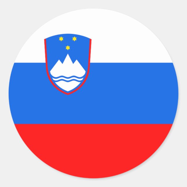 Adesivo Bandeira da Eslovênia (Frente)