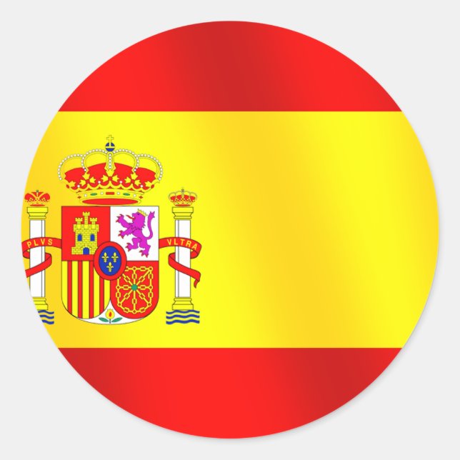 Adesivo Bandeira da Espanha para espanhóis em todo o mundo (Frente)