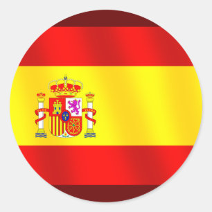 Adesivo Bandeira da espanha para espanhóis no mundo