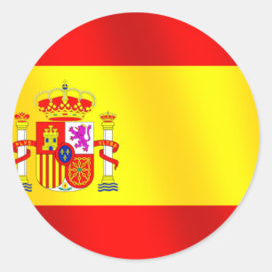 Adesivo Bandeira da espanha para espanhóis no mundo