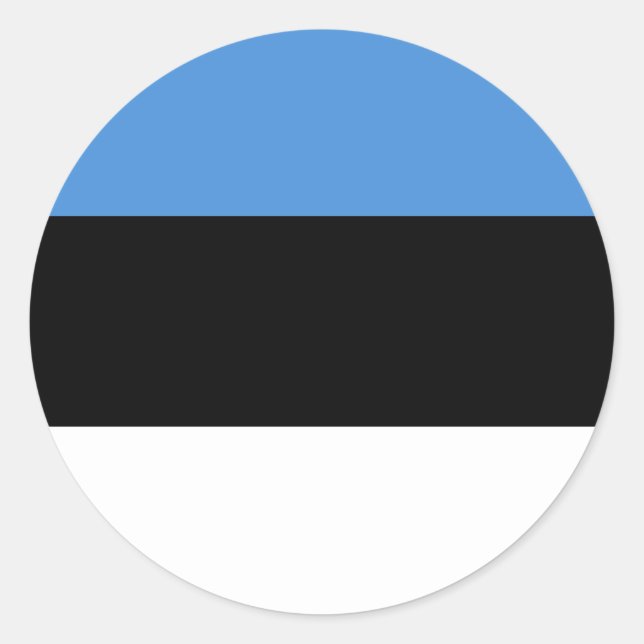 Adesivo Bandeira da Estônia (Frente)