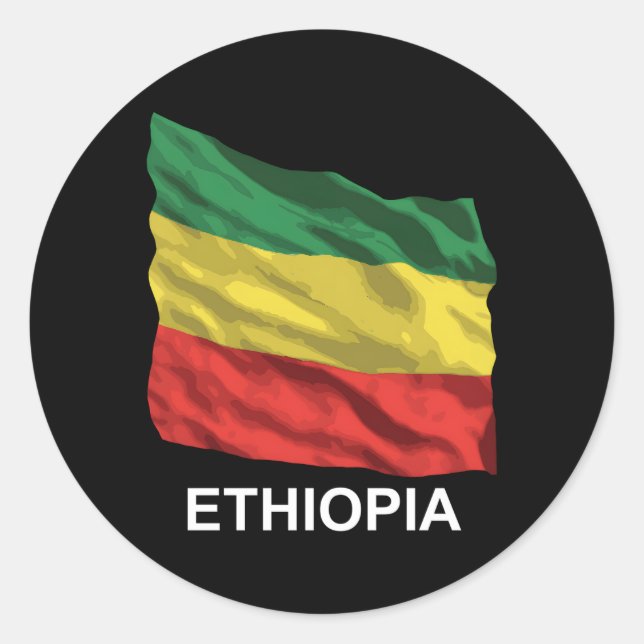 Adesivo Bandeira da Etiópia (Frente)