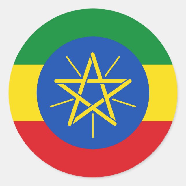 Adesivo Bandeira da Etiópia (Frente)