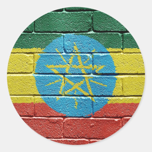 Adesivo Bandeira da Etiópia (Frente)