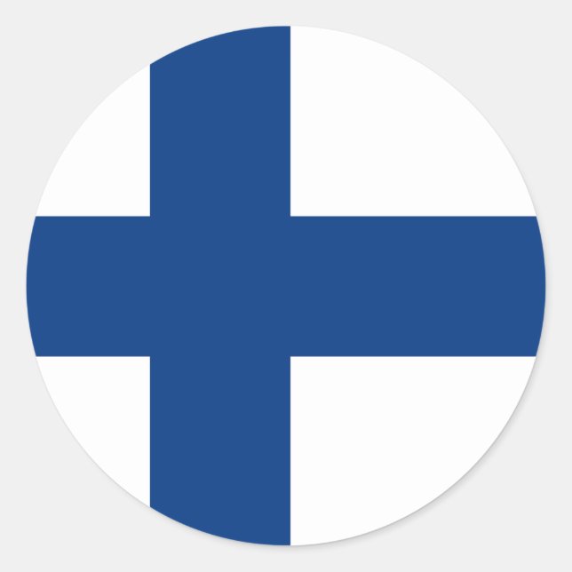 Adesivo Bandeira da Finlândia (Frente)