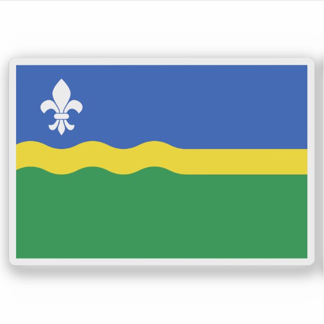 Adesivo Bandeira da Flevoland, Países Baixos (Frente)