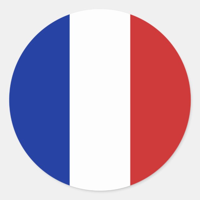 Adesivo Bandeira da França (Frente)