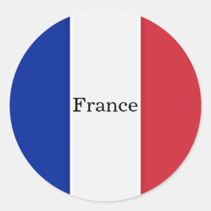 Adesivo Bandeira da França, rotulada
