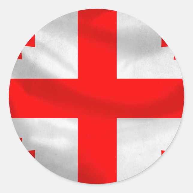 Adesivo Bandeira da Geórgia (Frente)