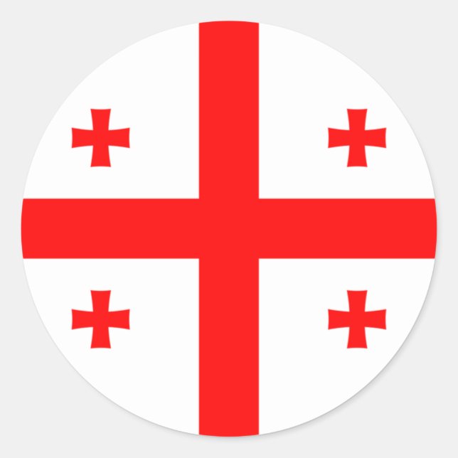 Adesivo Bandeira da Geórgia (Frente)