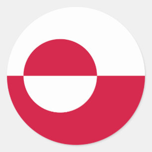 Adesivo Bandeira da Gronelândia