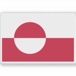 Adesivo Bandeira da Gronelândia