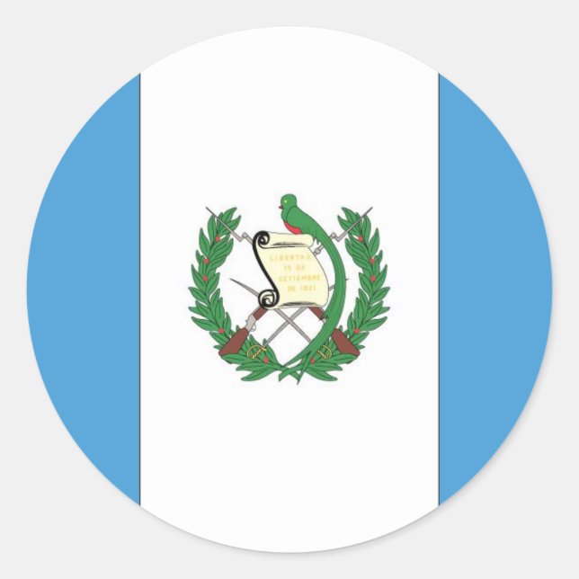 Adesivo Bandeira da Guatemala (Frente)
