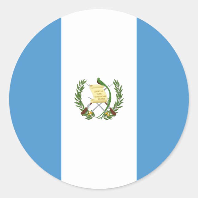 Adesivo Bandeira da Guatemala, Bandeira da Guatemala (Frente)