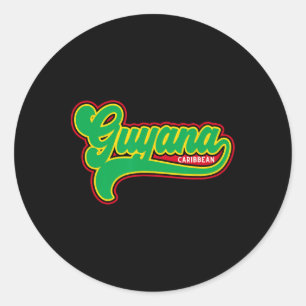 Adesivo Bandeira da Guiana Guianense Caribe Férias Cruzeir