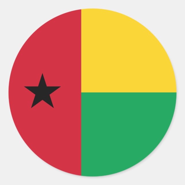 Adesivo Bandeira da Guiné-Bissau, Bandeira da Guiné-Bissau (Frente)