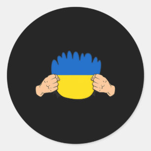 Adesivo Bandeira da Herança das Raízes da Ucrânia