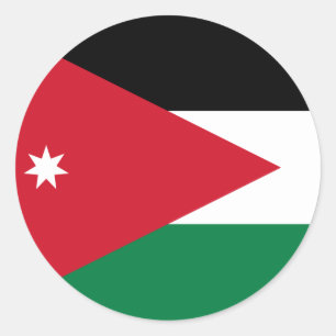 Adesivo Bandeira da Jordânia