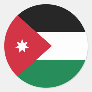 Adesivo Bandeira da Jordânia