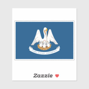 Adesivo Bandeira da Louisiana