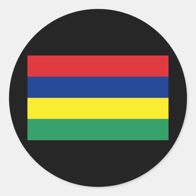 Adesivo Bandeira da Maurícia (Frente)