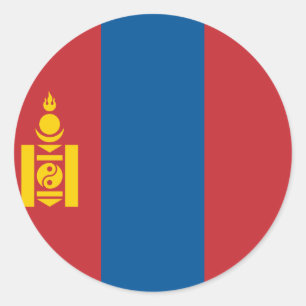 Adesivo Bandeira da Mongólia